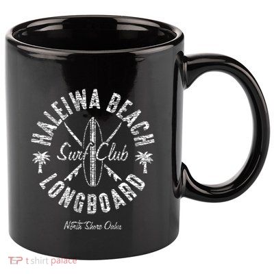 Hawaii North Shore Haleiwa Beach Surf Club 11oz C Handle Ceramic Mug