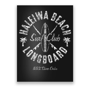 Hawaii North Shore Haleiwa Beach Surf Club Poster