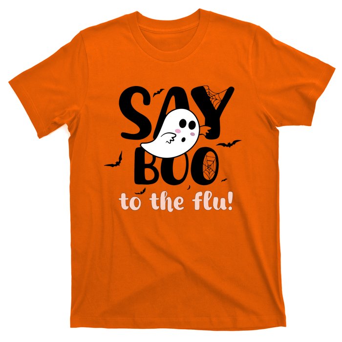 Halloween Nurse Say Boo To The Flu T-Shirt