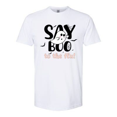 Halloween Nurse Say Boo To The Flu Softstyle CVC T-Shirt