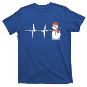 Heartbeat Nurse Snow Nurse Christmas Gift T-Shirt