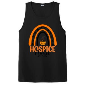 Hospice Nurse Spooky Halloween Pumpkin Rainbow Nursing Gift PosiCharge Competitor Tank