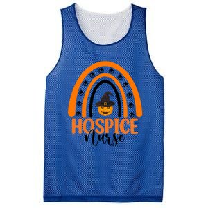 Hospice Nurse Spooky Halloween Pumpkin Rainbow Nursing Gift Mesh Reversible Basketball Jersey Tank