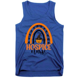 Hospice Nurse Spooky Halloween Pumpkin Rainbow Nursing Gift Tank Top