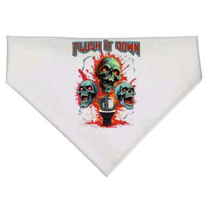 Horror Night Scary Skeletons The Halloween Horror Story USA-Made Doggie Bandana