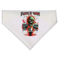 Horror Night Scary Skeletons The Halloween Horror Story USA-Made Doggie Bandana