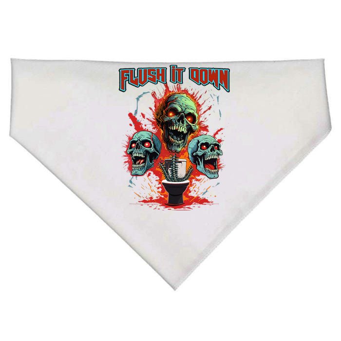 Horror Night Scary Skeletons The Halloween Horror Story USA-Made Doggie Bandana