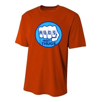 HUGS NOT THUGS Performance Sprint T-Shirt