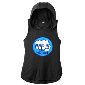 HUGS NOT THUGS Ladies PosiCharge Tri-Blend Wicking Draft Hoodie Tank