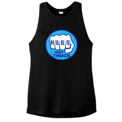 HUGS NOT THUGS Ladies PosiCharge Tri-Blend Wicking Tank