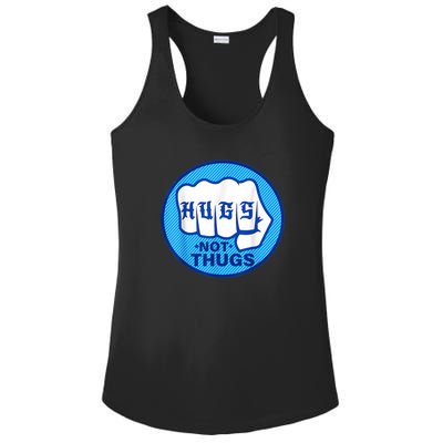 HUGS NOT THUGS Ladies PosiCharge Competitor Racerback Tank