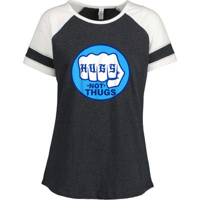 HUGS NOT THUGS Enza Ladies Jersey Colorblock Tee