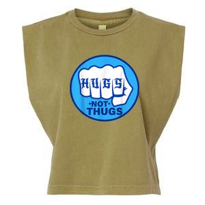 HUGS NOT THUGS Garment-Dyed Women's Muscle Tee