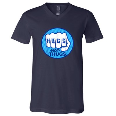 HUGS NOT THUGS V-Neck T-Shirt