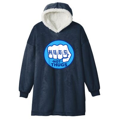 HUGS NOT THUGS Hooded Wearable Blanket