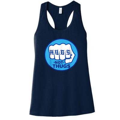 HUGS NOT THUGS Women's Racerback Tank