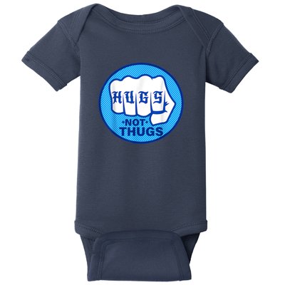 HUGS NOT THUGS Baby Bodysuit