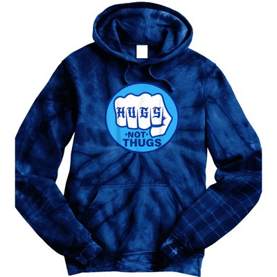 HUGS NOT THUGS Tie Dye Hoodie