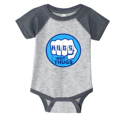 HUGS NOT THUGS Infant Baby Jersey Bodysuit