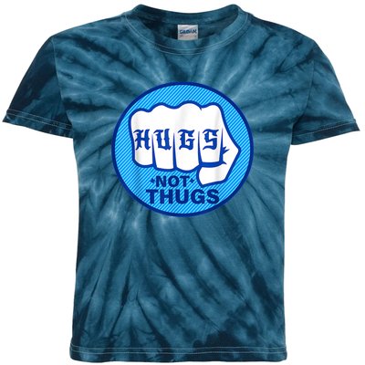 HUGS NOT THUGS Kids Tie-Dye T-Shirt