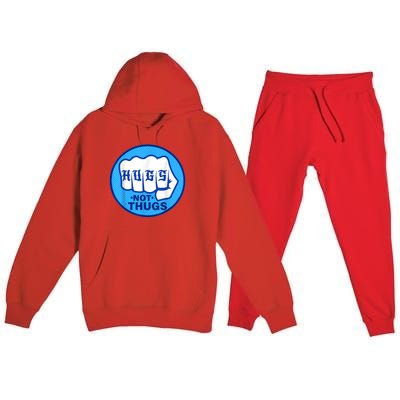 HUGS NOT THUGS Premium Hooded Sweatsuit Set