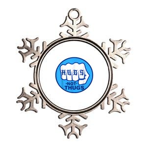 HUGS NOT THUGS Metallic Star Ornament