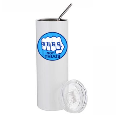 HUGS NOT THUGS Stainless Steel Tumbler