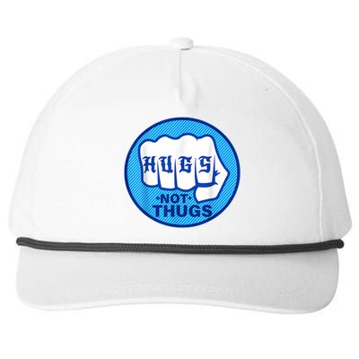 Hugs Not Thugs Trending Snapback Five-Panel Rope Hat