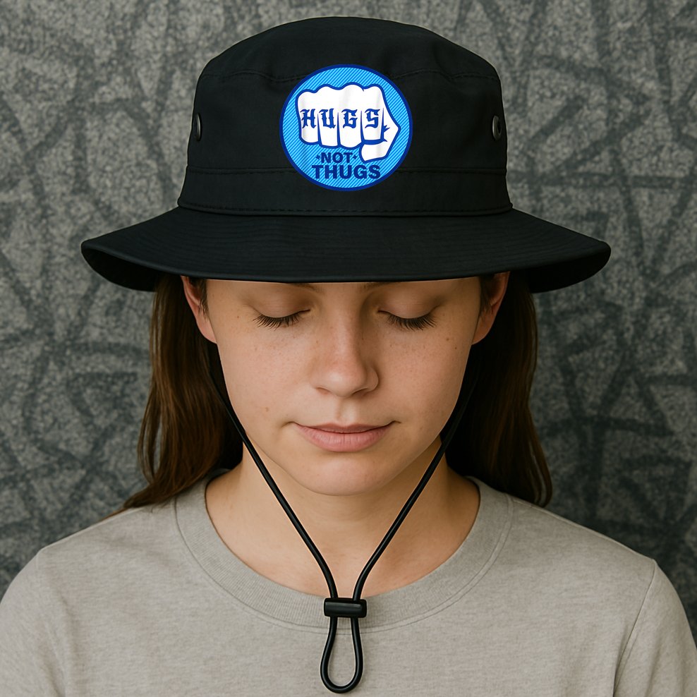 HUGS NOT THUGS Shirt Hugs Not Thugs Bucket Hat