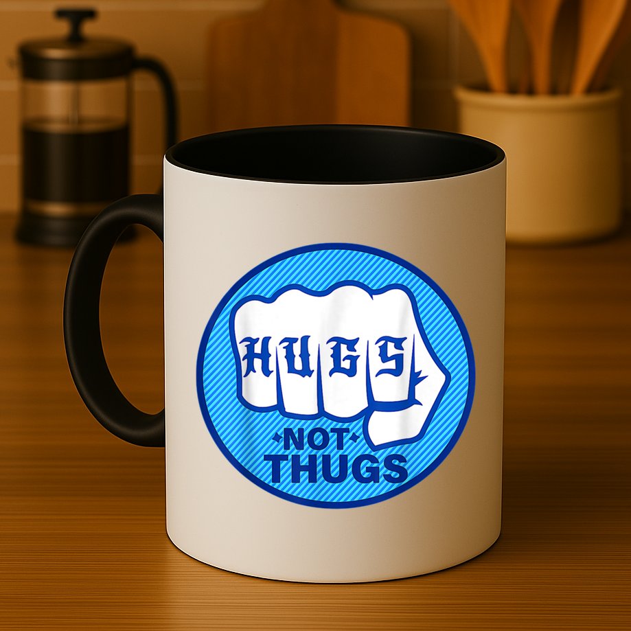 HUGS NOT THUGS Shirt Hugs Not Thugs Mug