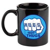 HUGS NOT THUGS Shirt Hugs Not Thugs 11oz C Handle Ceramic Mug