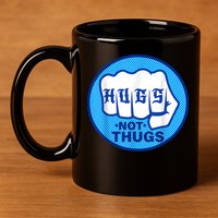 HUGS NOT THUGS Shirt Hugs Not Thugs 11oz C Handle Ceramic Mug