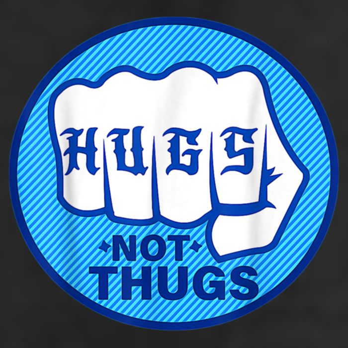 HUGS NOT THUGS Shirt Hugs Not Thugs 25L Jumbo Tote