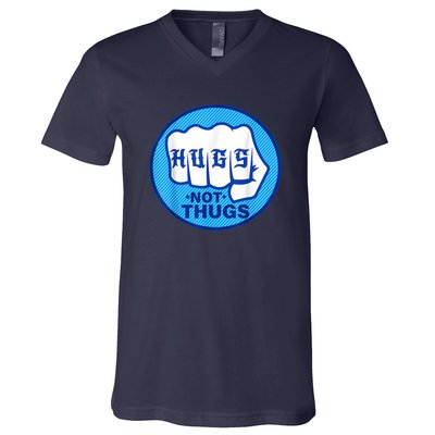 HUGS NOT THUGS Shirt Hugs Not Thugs V-Neck T-Shirt