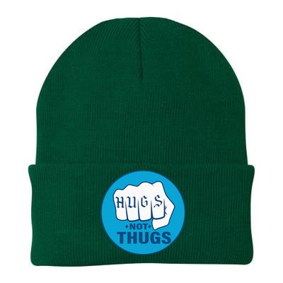 Hugs Not Thugs Knit Cap Winter Beanie