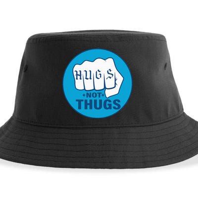 Hugs Not Thugs Sustainable Bucket Hat