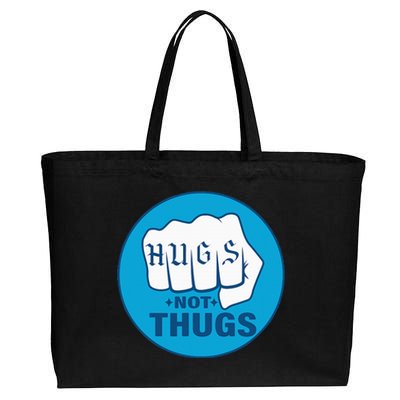 Hugs Not Thugs Cotton Canvas Jumbo Tote