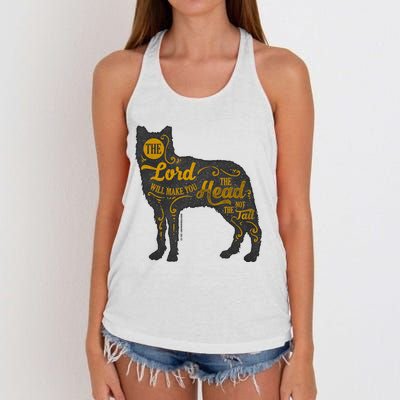 Head Not The Tail Women's Knotted Racerback Tank