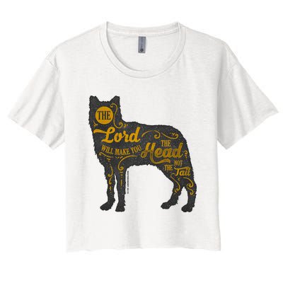 Head Not The Tail Women's Crop Top Tee