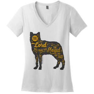 Head Not The Tail Women's V-Neck T-Shirt