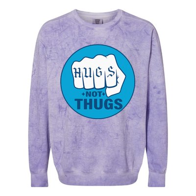 Hugs Not Thugs Colorblast Crewneck Sweatshirt