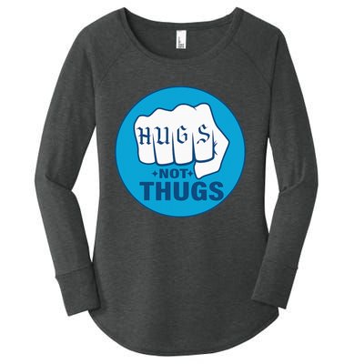 Hugs Not Thugs Women's Perfect Tri Tunic Long Sleeve Shirt