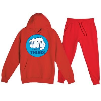 Hugs Not Thugs Premium Hooded Sweatsuit Set