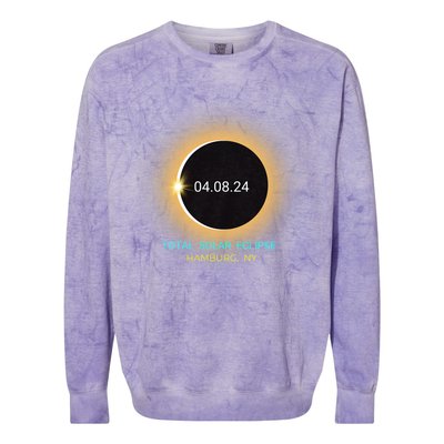 Hamburg Ny Total Solar Eclipse 040824 New York Souvenir Colorblast Crewneck Sweatshirt