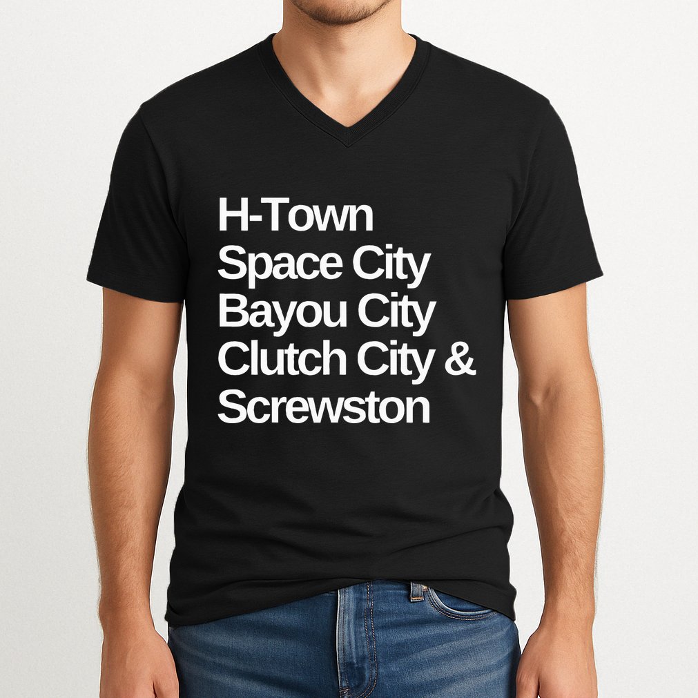 Houston Nicknames Texas V-Neck T-Shirt