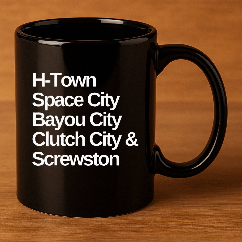 Houston Nicknames Texas 11oz C Handle Ceramic Mug