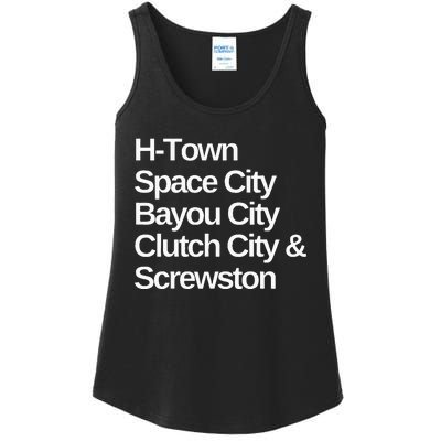 Houston Nicknames Texas Ladies Essential Tank