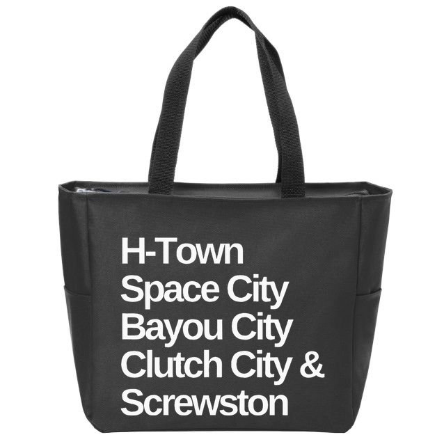 Houston Nicknames Texas Zip Tote Bag