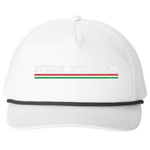 Hungarian Nem Tudom Funny Hungary Traditional Saying Snapback Five-Panel Rope Hat