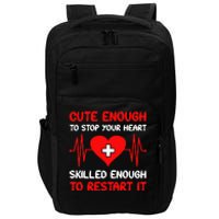 hilarious nurse text Impact Tech Backpack